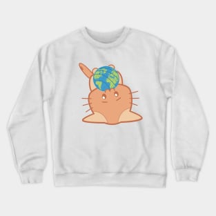The world is Meow. Crewneck Sweatshirt